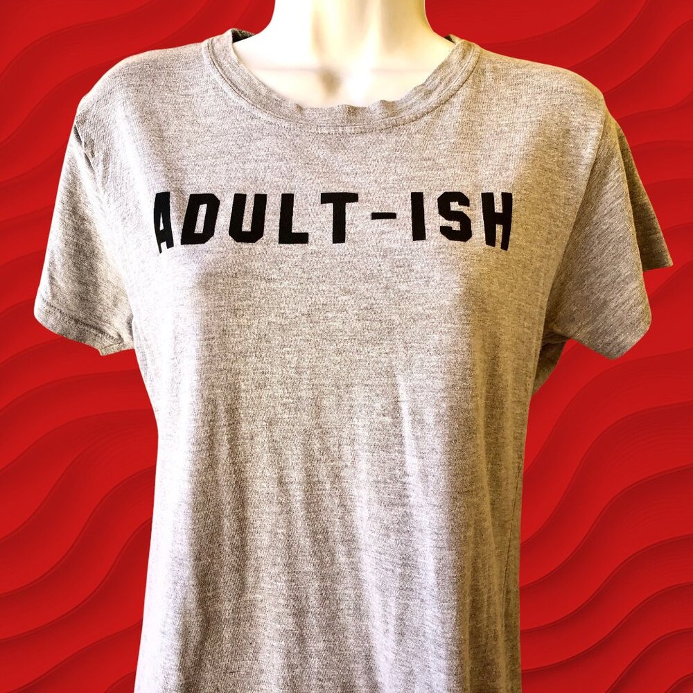 Gray T-Shirt ADULT-ISH Womens XL by Tultex